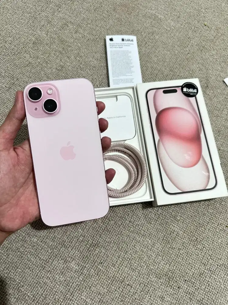 Iphone 15 128gb resmi indonesia fullset