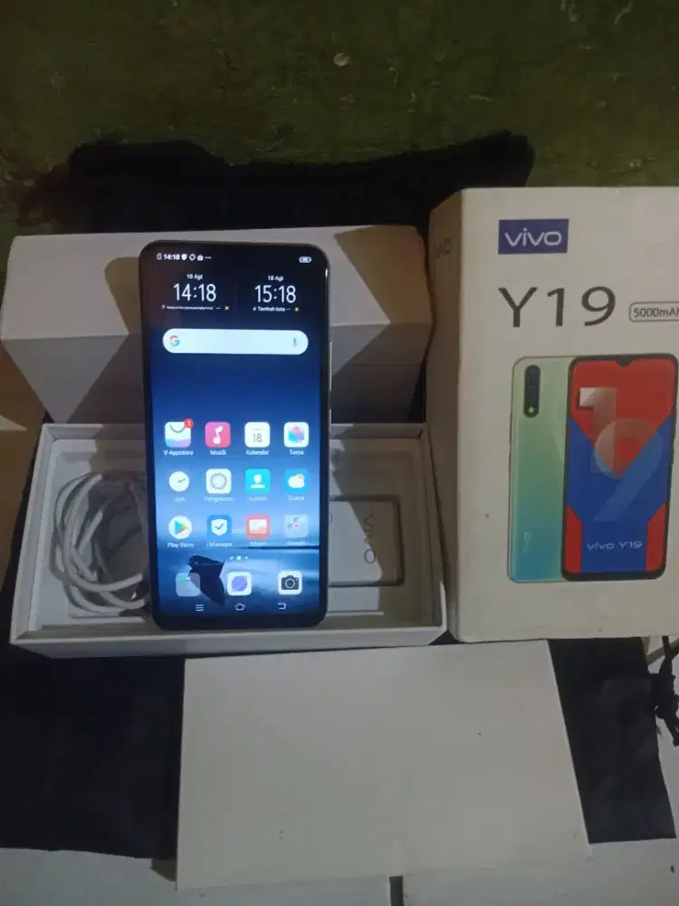 VIVO Y19 Lengkap Mulus Nomines Nokendala siap pakai