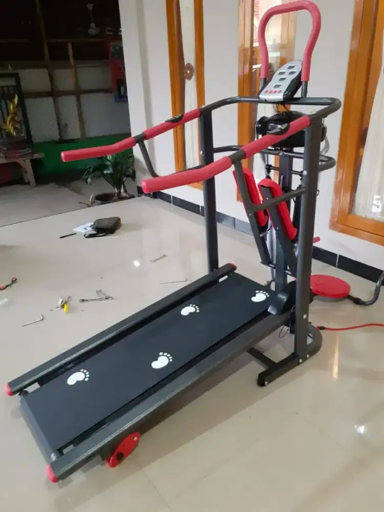 TREADMILL MANUAL 6 FUNGSI MASSAGER TOTAL TL 004 ALAT FITNESS