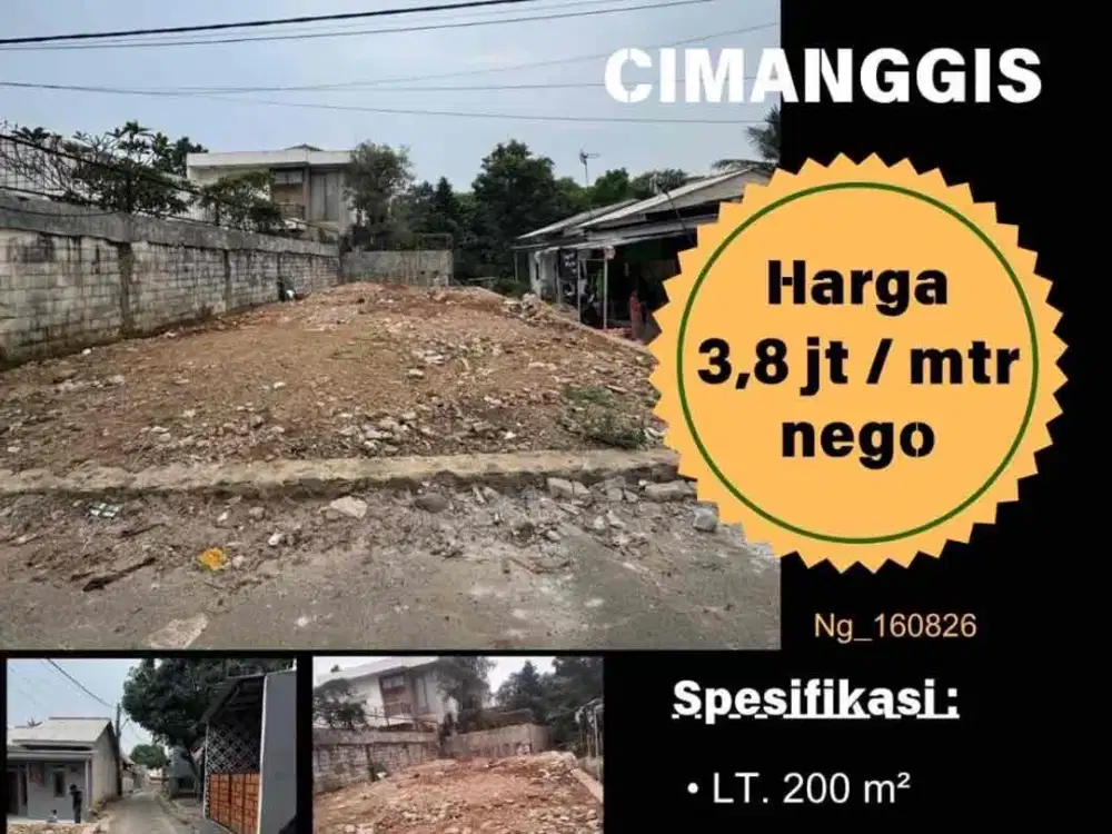 Dijual tanah di Cimanggis dekat tol cimanggis