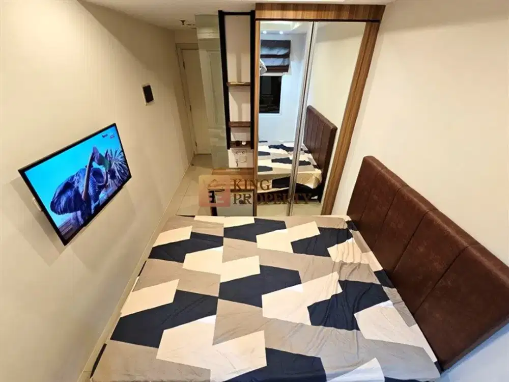 Disewakan Studio Madison Park 18 m² Modern Wood Accent Hook, Adem & Terang Garden View, Dekat Central Park & Taman Anggrek