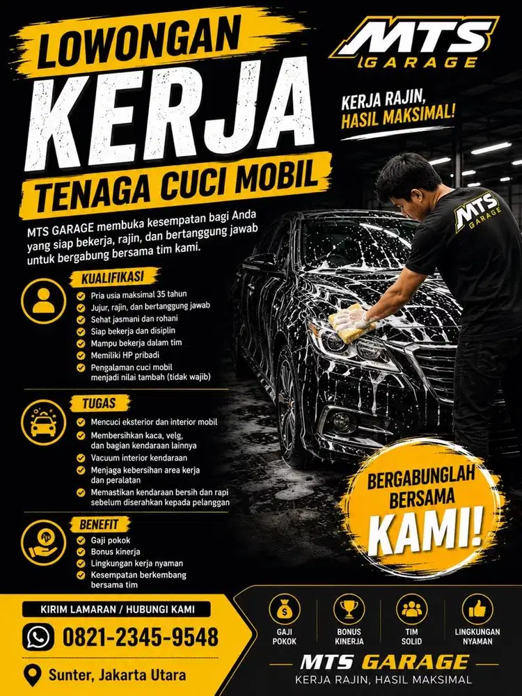Teknisi poles dan coating mobil