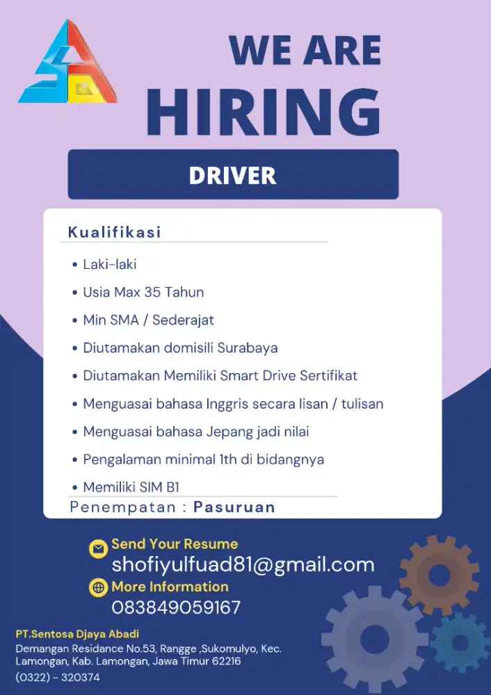 Dibutuhkan Driver