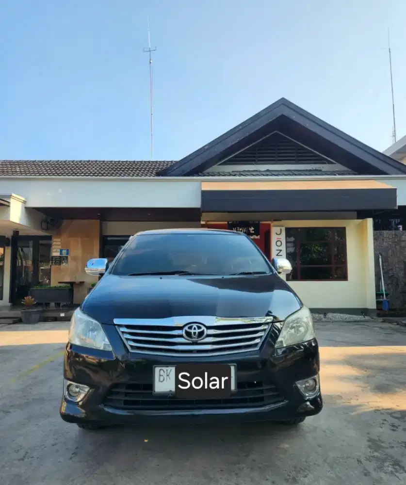 Innova diesel G manual 2012 pemakaian 2013 solar