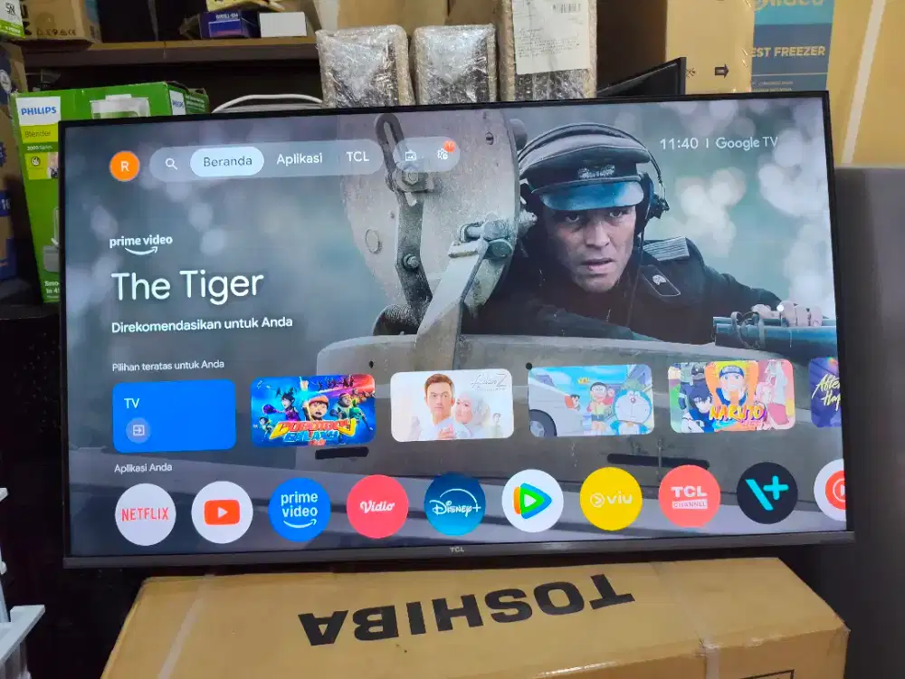 LED TCL Google tv 43 istimewa plus bracket dan pasang