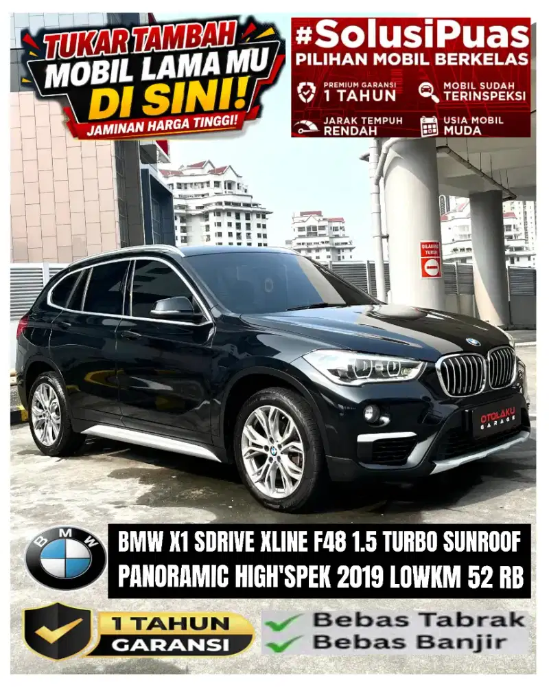 [LOWKM 52RB] BMW X1 S DRIVE18I XLINE F48 1.5 TURBO HIGH'SPEK PAN SUN