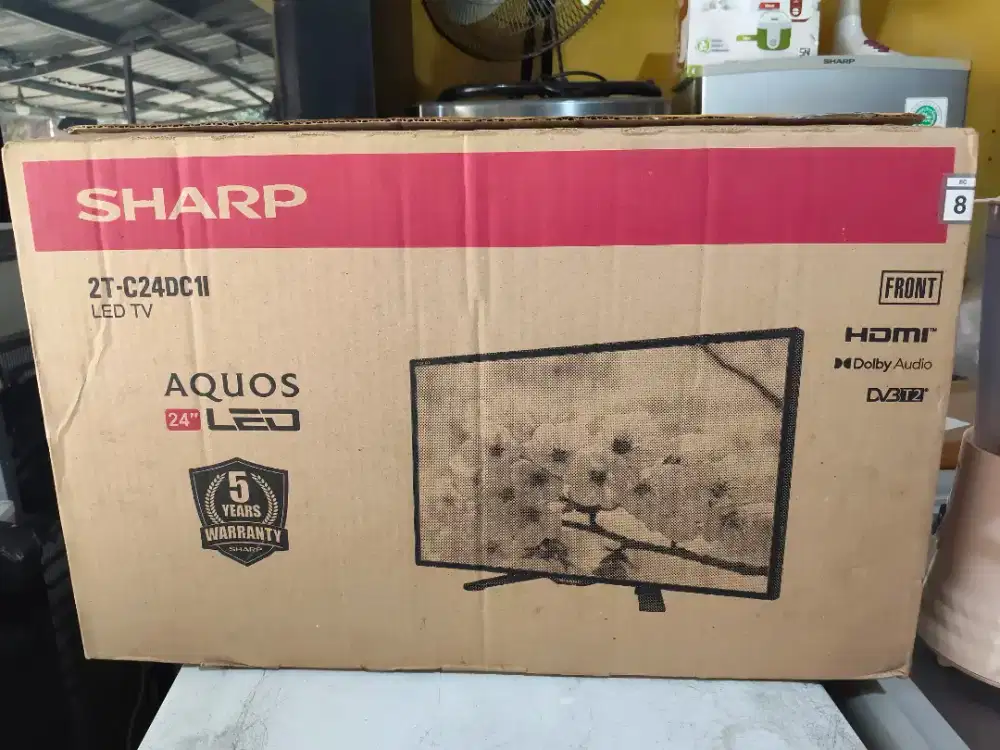 LED Sharp 24 digital tv plus braket dan pasang