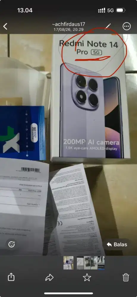 Hp Redmi 14pro+5G fullset