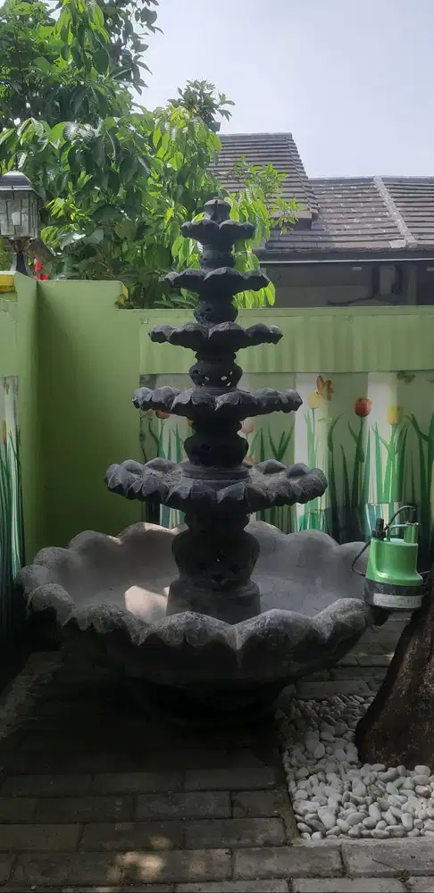 Kolam Ikan model Air Mancur 6 tingkat + Pompa air celup = BONUS Sepeda