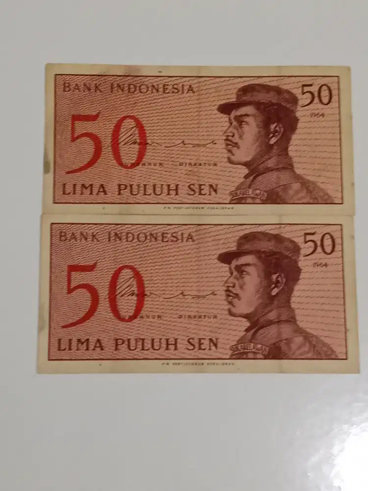 Uang 50 sen Tahun 1964, Tidak lecek masih mulus.