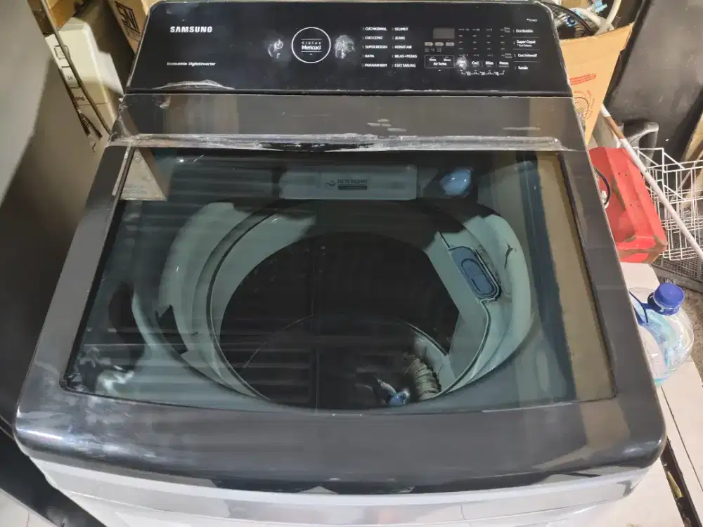 Mesin cuci Samsung inverter ecobuble 1tabung 9kg seken masih istimewa