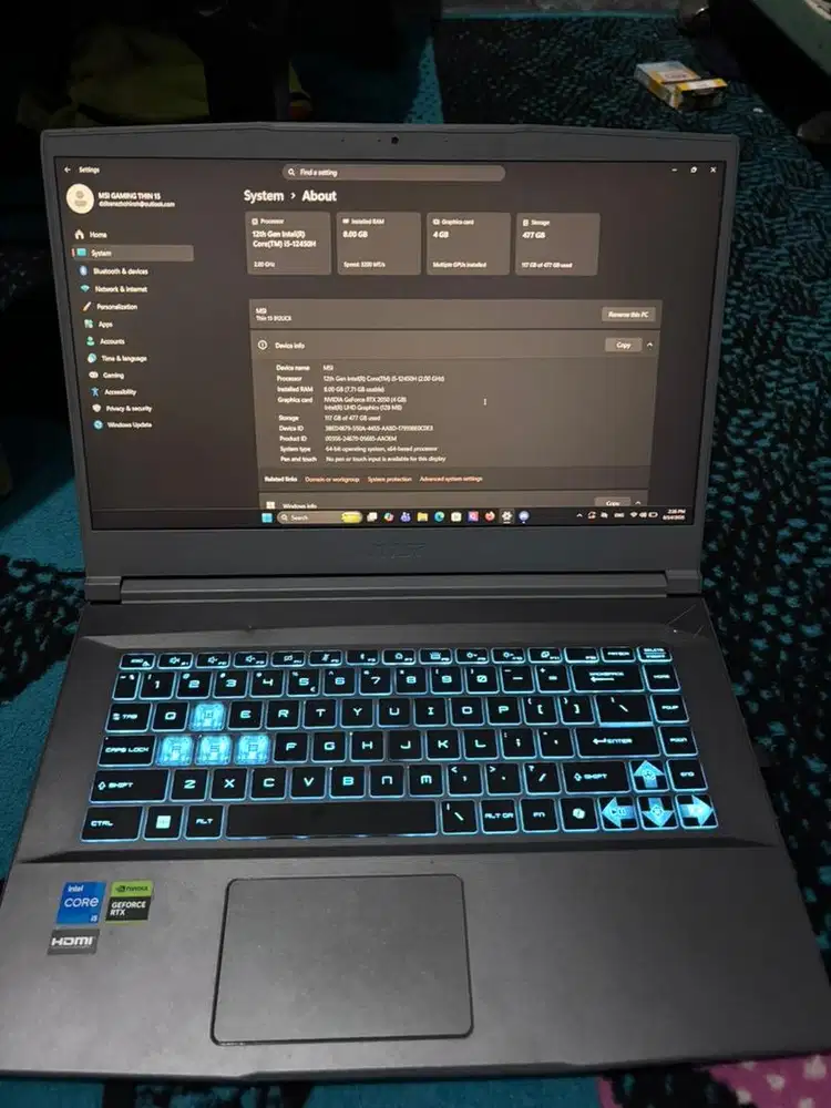 MSI THIN 15 GAMING