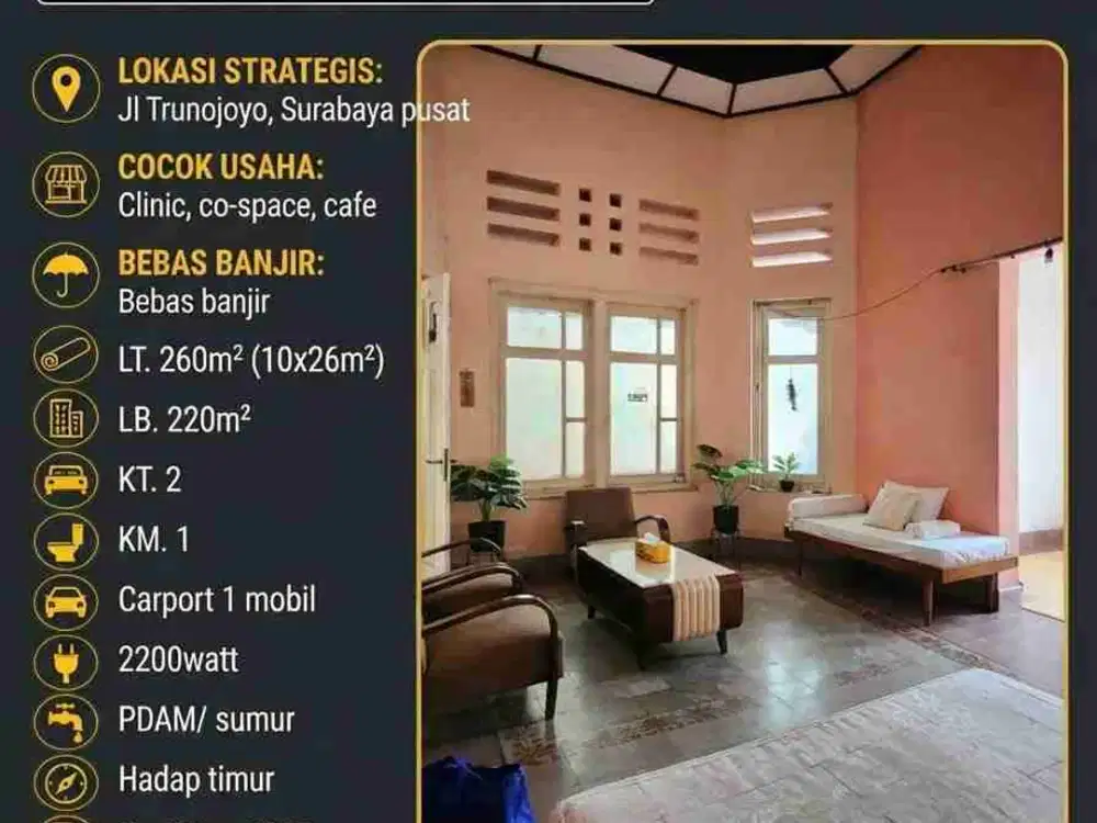 Rumah Belanda vintage Trunojoyo