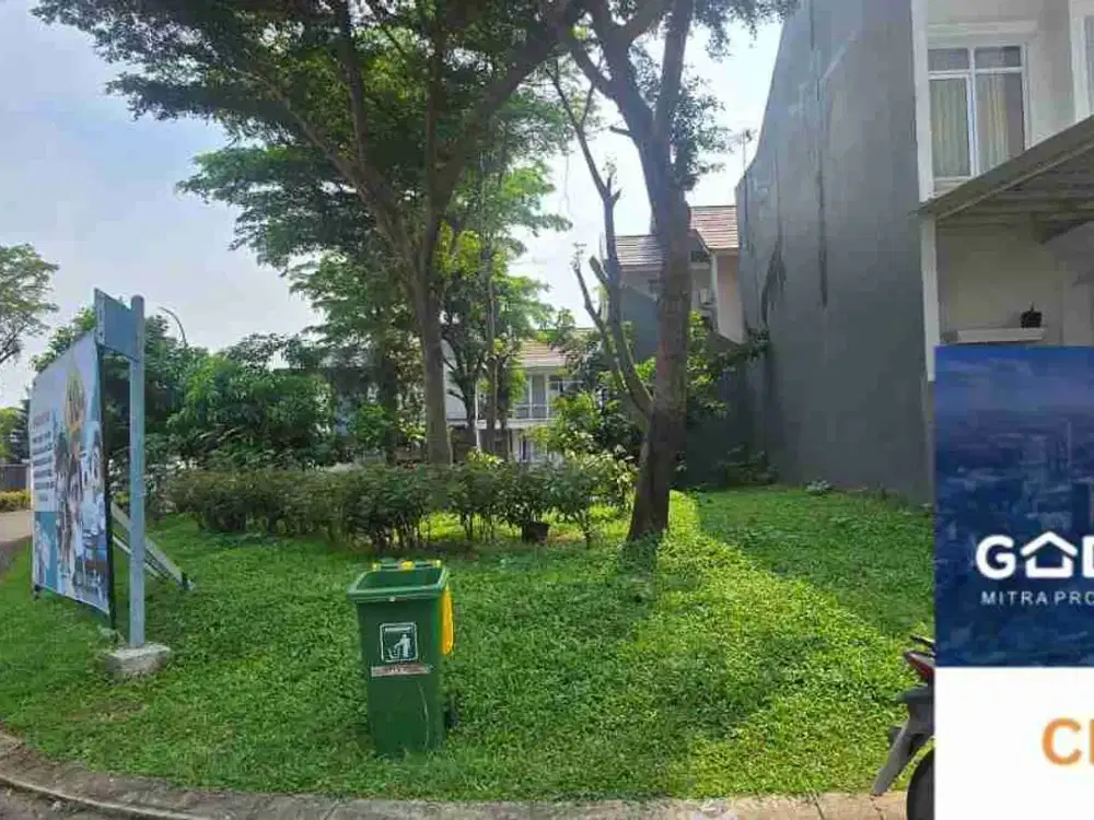 Di jual kavling hoek dalam cluster premium siap bangun . Kota Wisata Cibubur