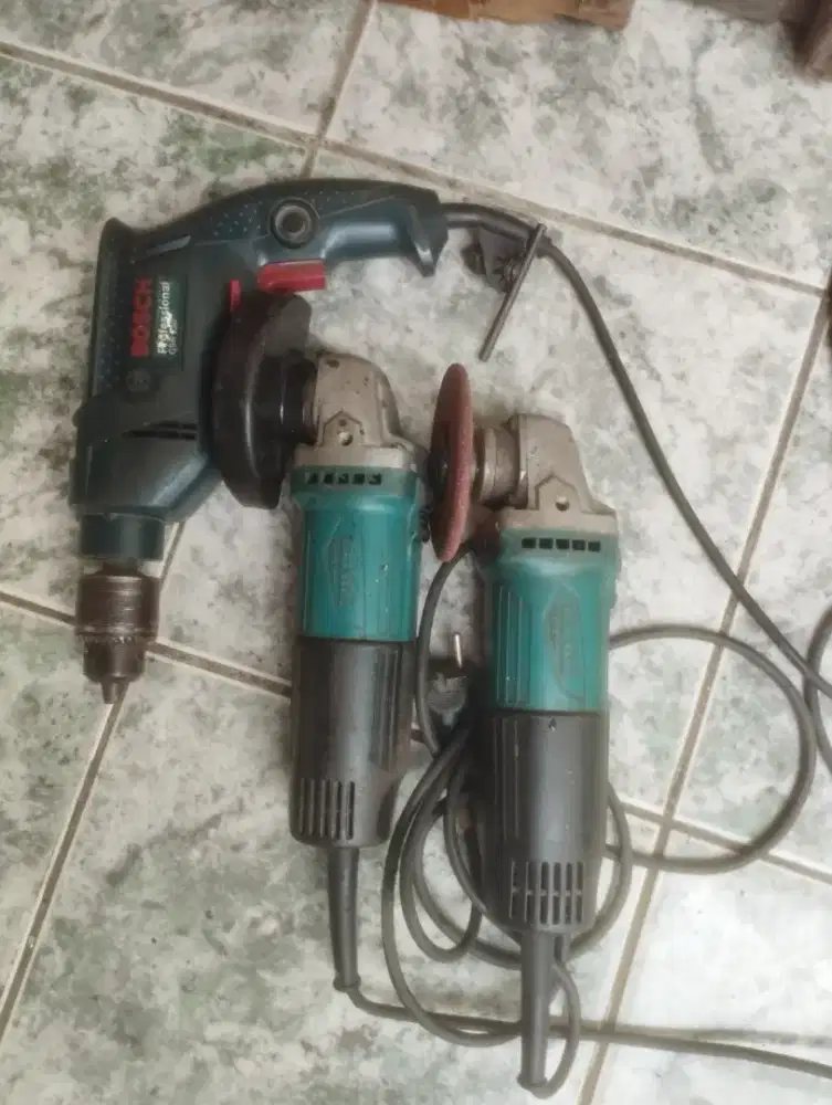 Bor Bosch dan Gerinda tangan makita