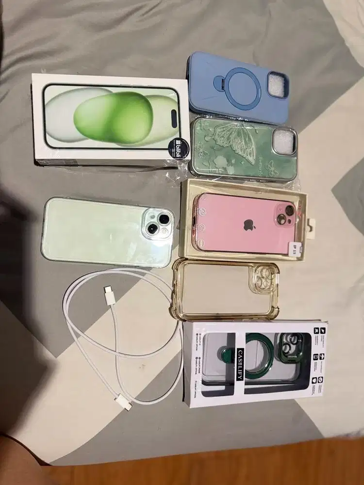 Iphone 15 128gb green ex garansi resmi
