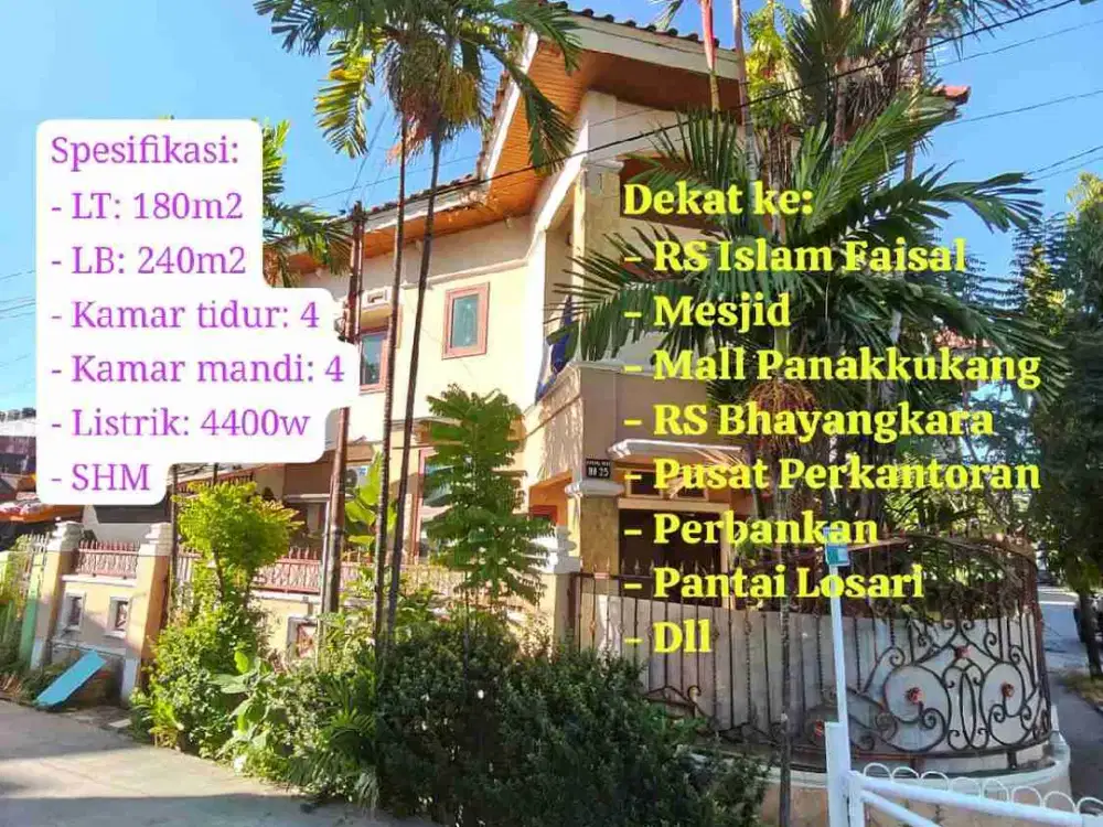 Dijual Rumah Di Kota Makassar Dekat Rumah Sakit Dan Mall Sulawesi Selatan