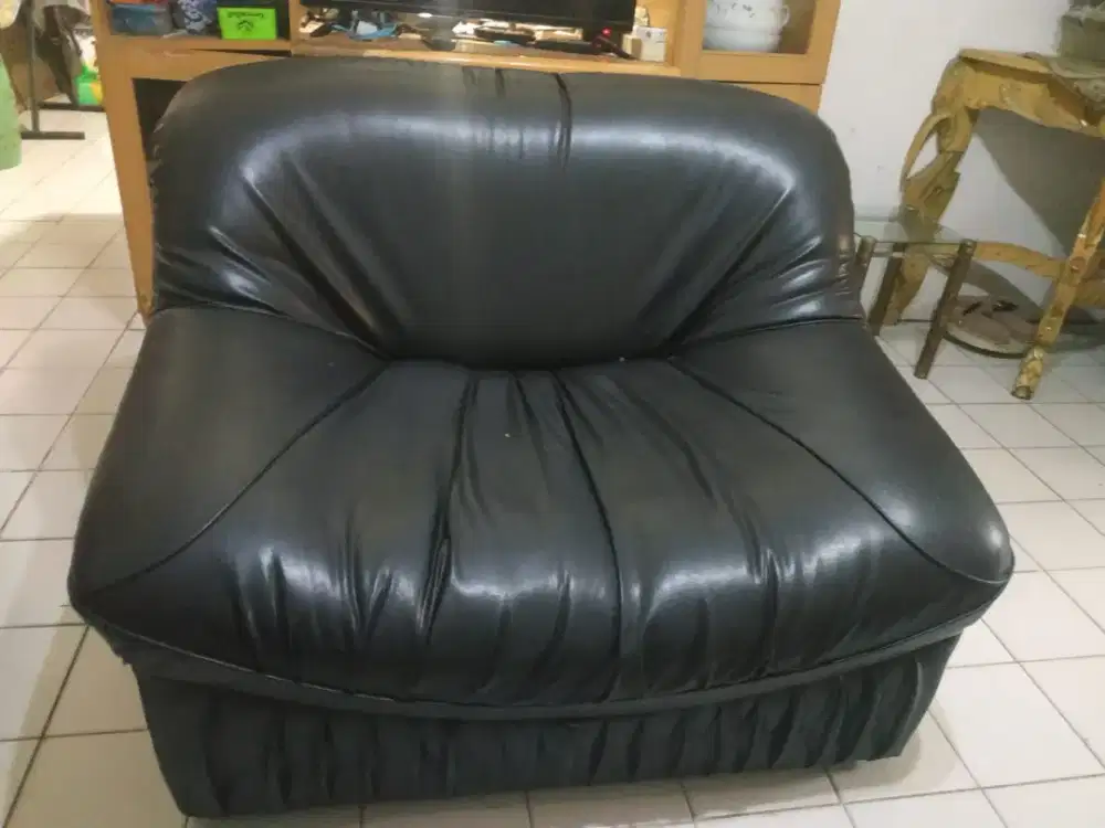 Sofa Kulit Sintetis, jual murah cepat nego