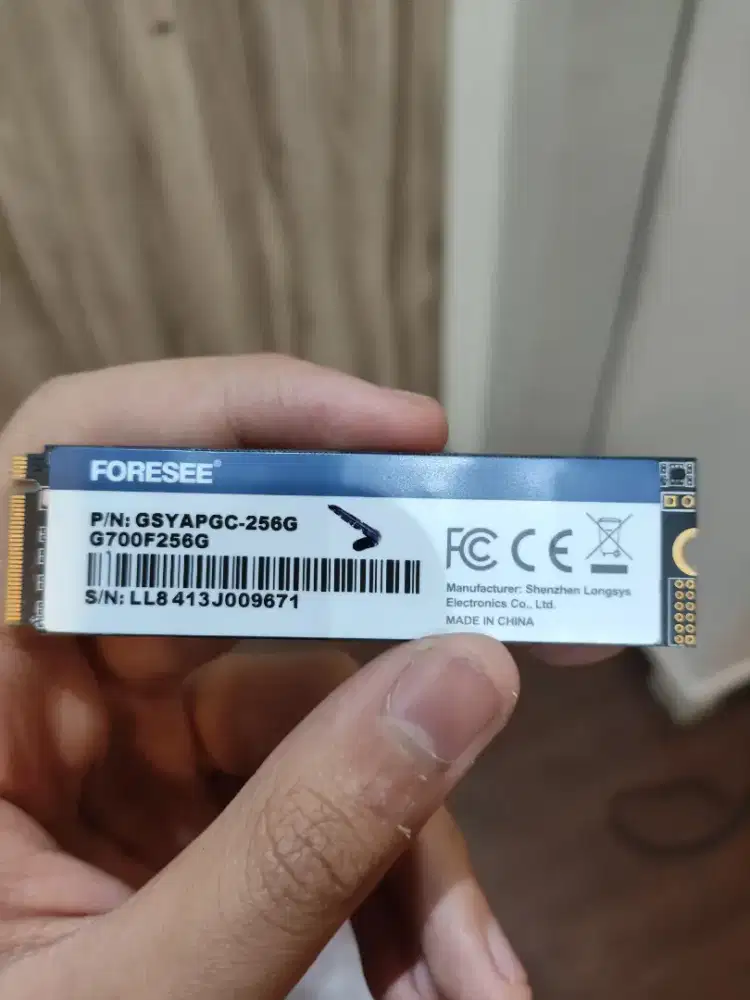 SSD 256 GB DATA BELOM DI WIPE
