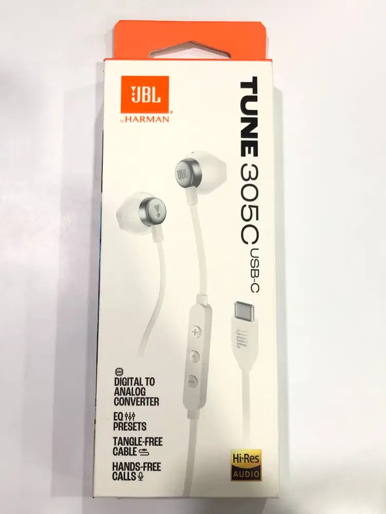 Headset JB1 Tune Type 305C Headset Super Bass Original Type-C - Putih