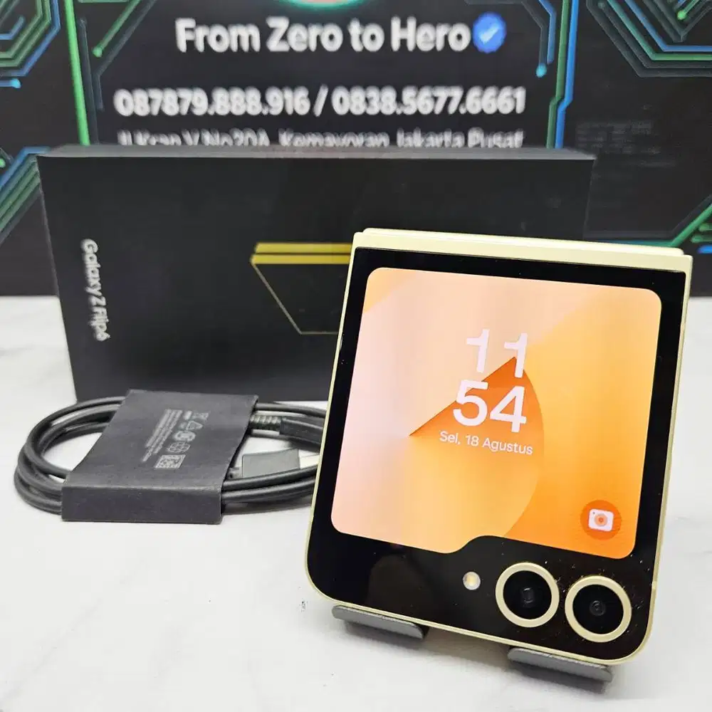 Samsung Galaxy Z Flip 6 12/256GB Yellow SEIN Resmi Fullset No Minus