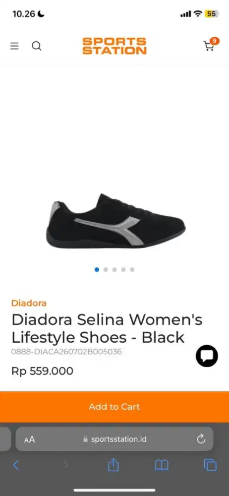 Diadora Selina Women’s Lifestyle Shoes – Black