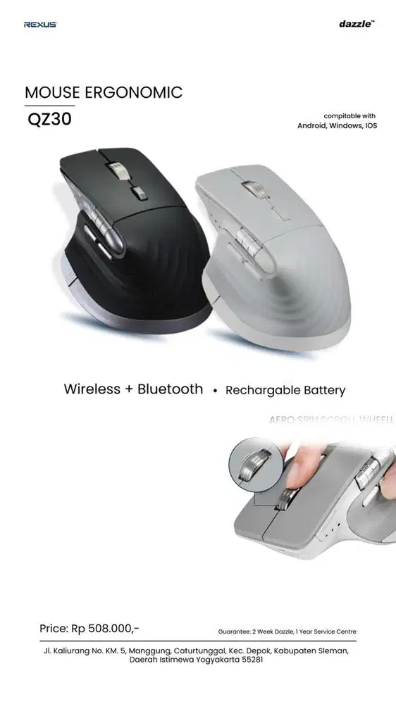 Rexus QZ30 Wireless Bluetooth