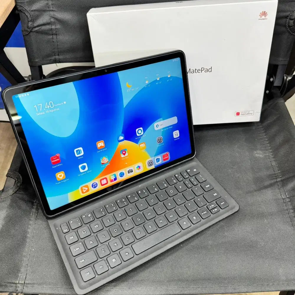 huawei matepad 11.5 8/128gb lengkap keyboard fungsional normal