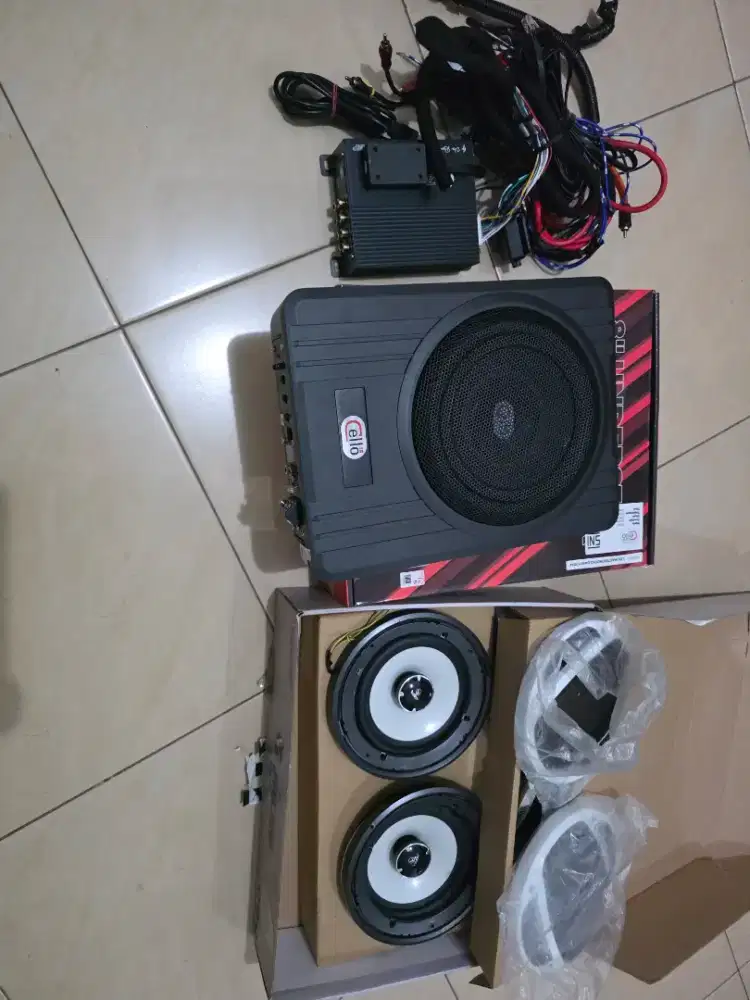 Sabwoofer cello, Speaker Split 2way Venom, Dsp Zevox