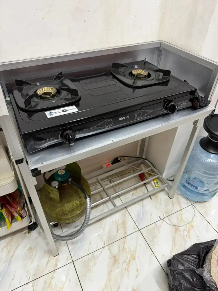 1 Set Kompor 2 Tungku + Meja Kompor dan Gas