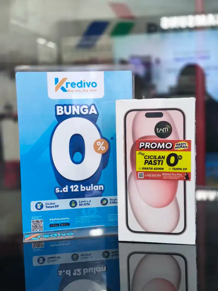 PROMO KREDIT IPHONE 15 IBOX CICILAN RINGAN & FREE 1X CICILAN