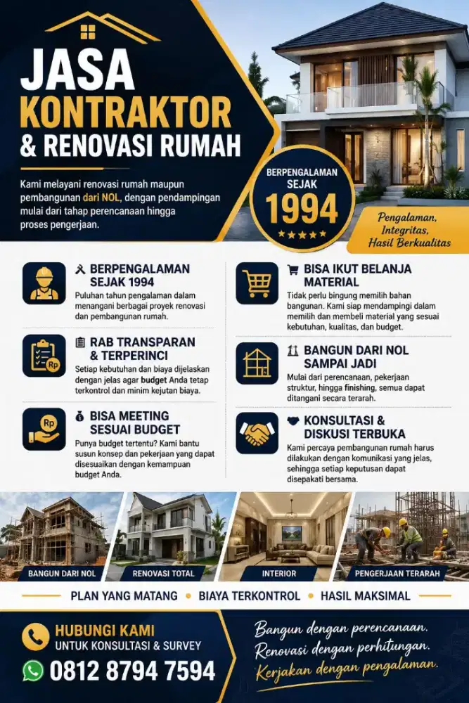 Jasa Arsitektur, Interior & Kotraktor Jabodetabek
