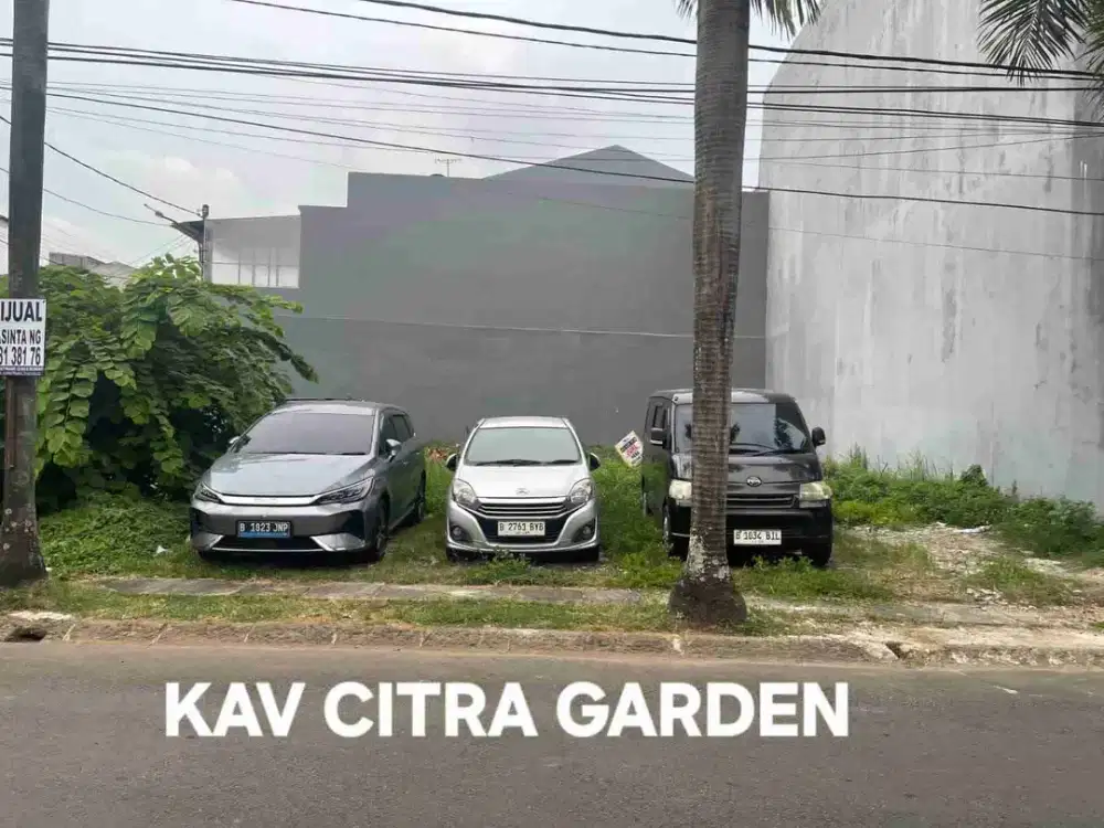 Dijual Kavling Citra Garden 5 , 6.5 x18, 119 m2,bisa kpr, hdp utara