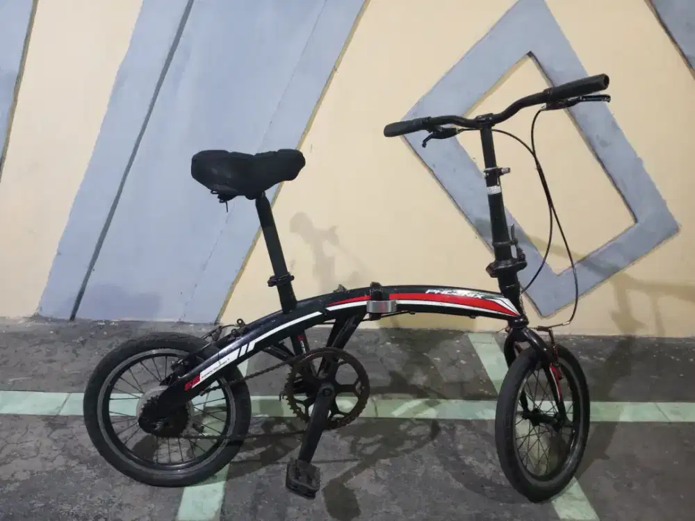Sepeda lipat Phoenix ukuran 16 single speed siap gowes