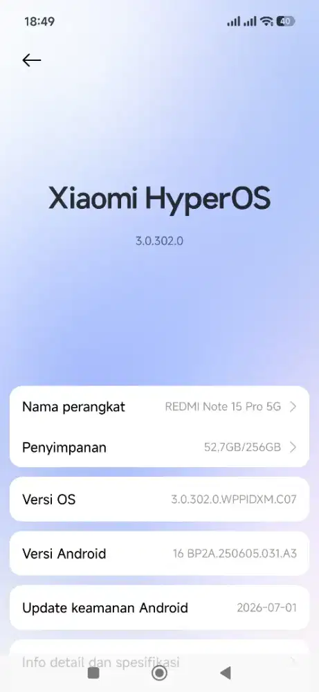 redmi note 15 pro 5G 8+8/256