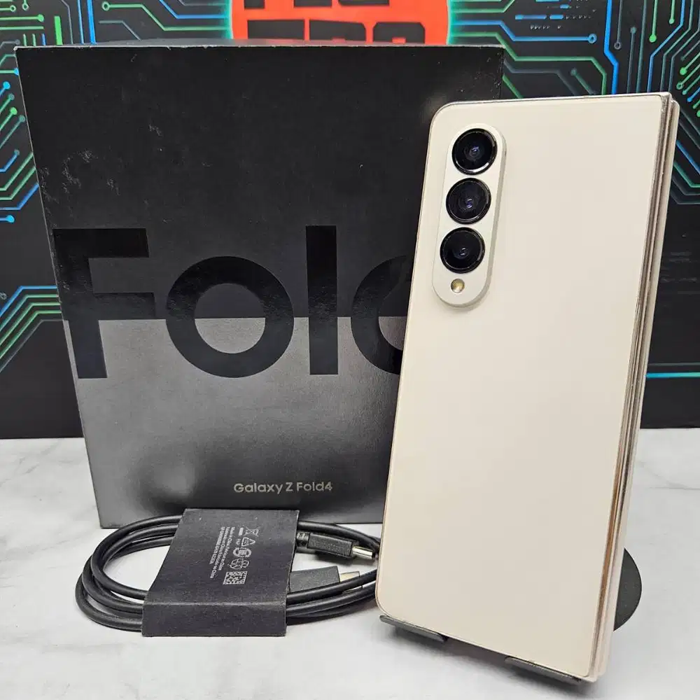 Samsung Galaxy Z Fold 4 12/512GB Beige SEIN Resmi Fullset No Minus