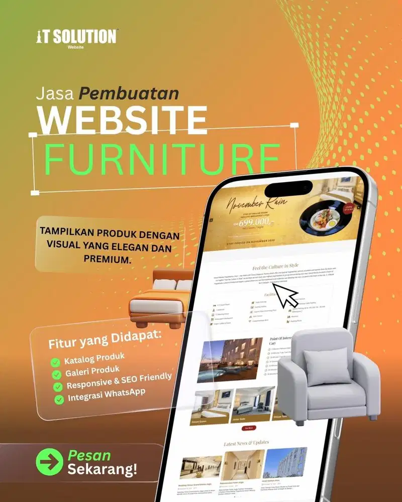 Paket Pembuatan Website Furniture Profesional di Jepara