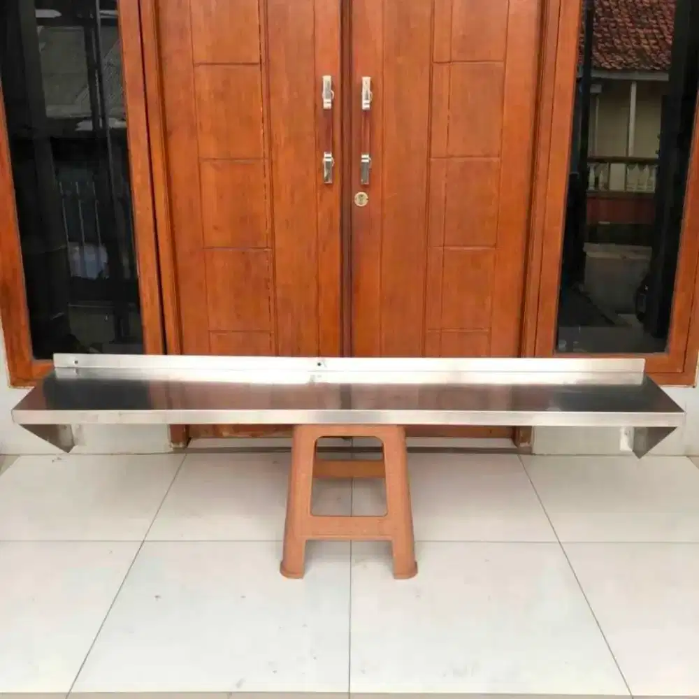 Wall Shelves Stainless // Hambalan Dinding Stenlis bekas resto