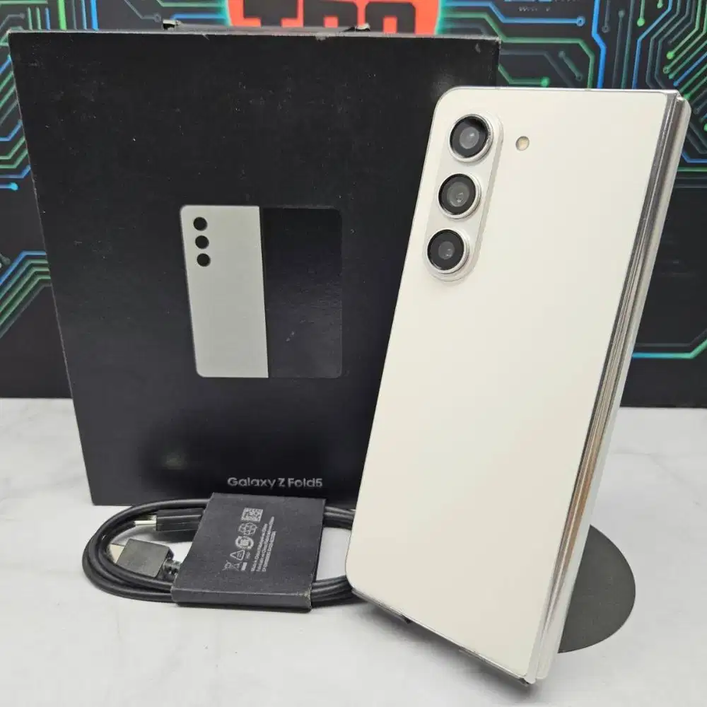 Samsung Galaxy Z Fold 5 12/1TB Cream SEIN Resmi Fullset No Minus