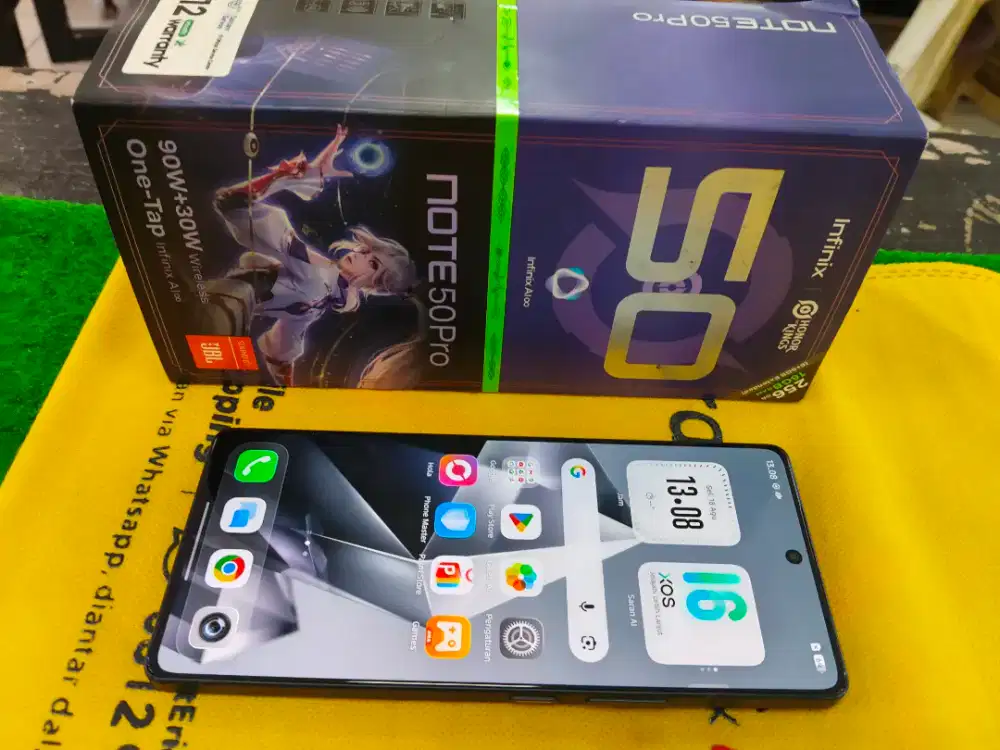 Infinix note 50 pro 8/256 GB mulus no minus lengkap ori