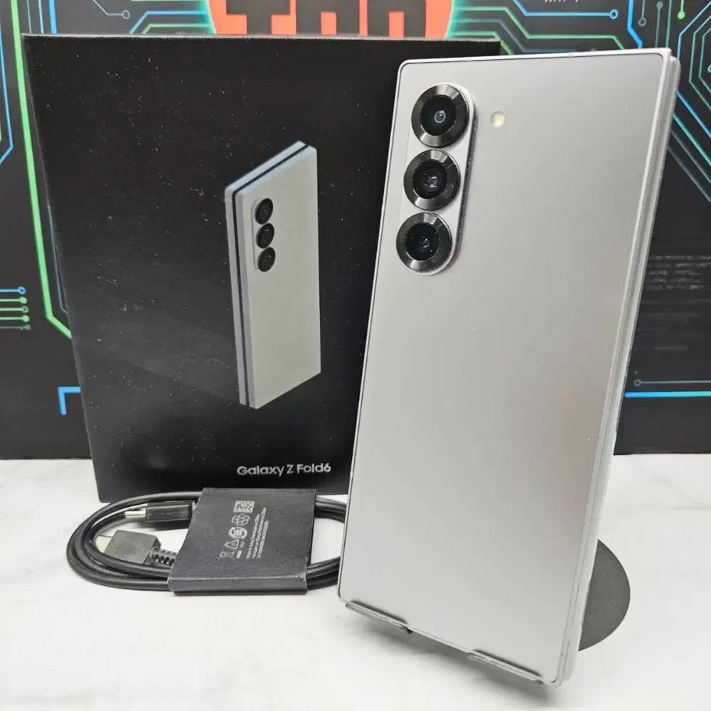 Samsung Galaxy Z Fold 6 12/512GB Silver SEIN Resmi Fullset No Minus