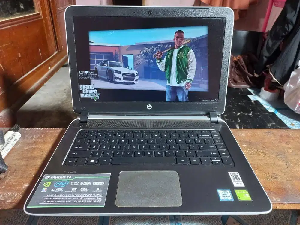 HP PAV 14 INTEL i5 NVIDIA RAM 8 GB SSD+HDD FULLGAMING