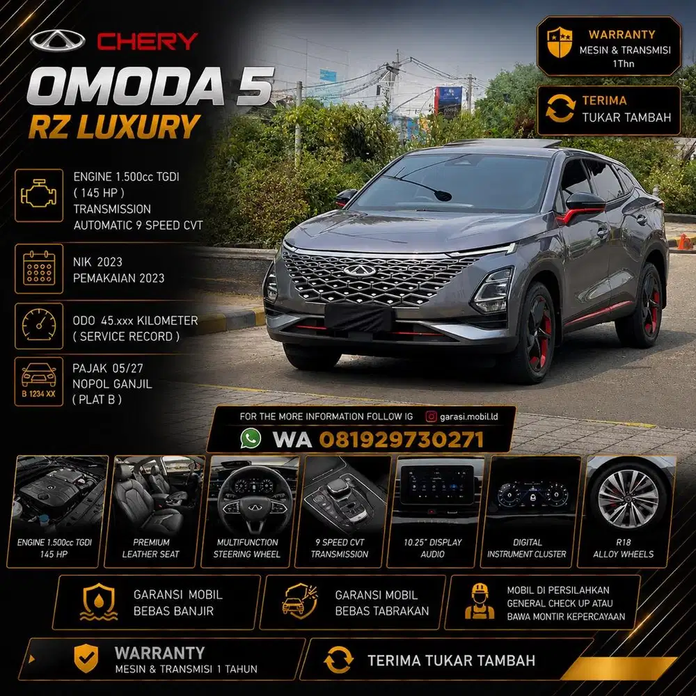 Chery Omoda 5 RZ Luxury 1.5 AT 2023