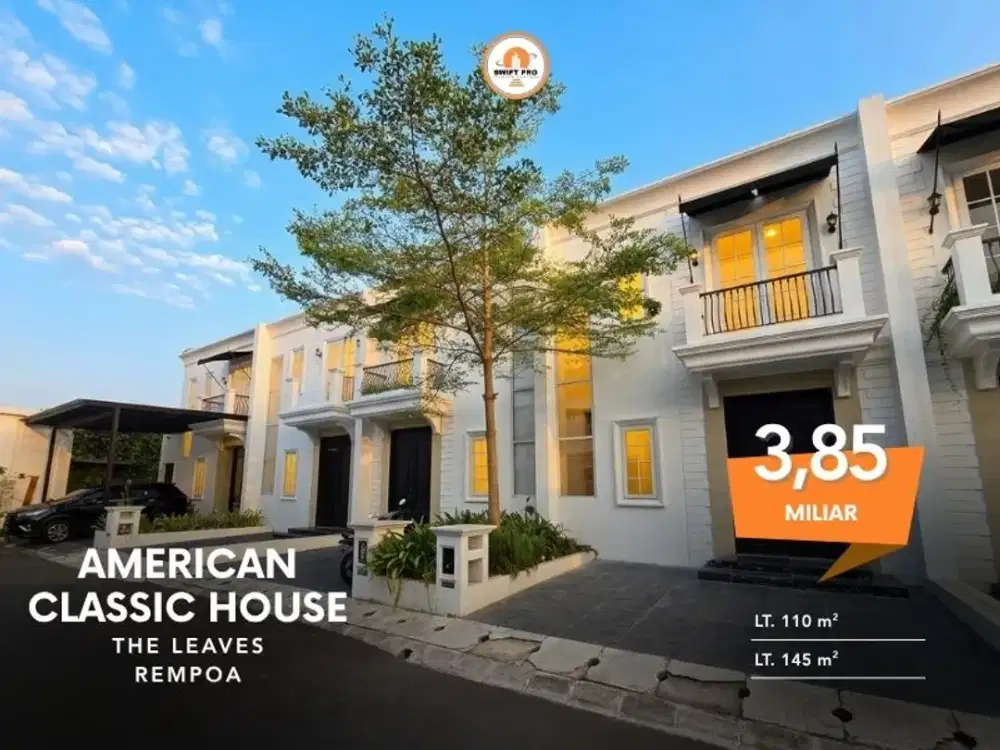 Dijual Rumah American Classic Siap Huni Full Furnished Sempoa