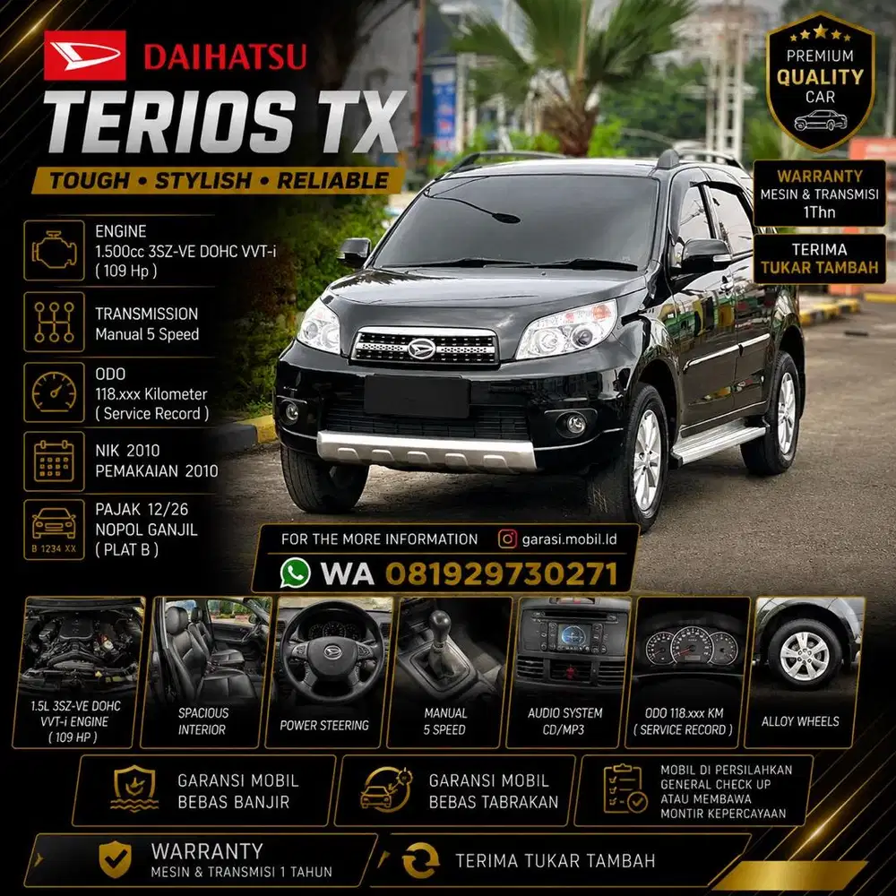 Daihatsu Terios TX 1.5 Manual 2010