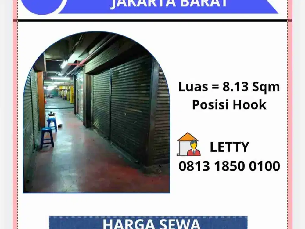 Dijual Glodok Jaya Jakarta Barat