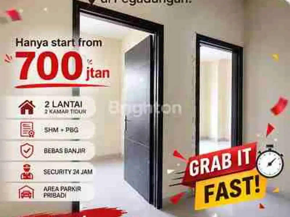 RUMAH BARU TOWN HOUSE DI PEGADUNGAN JAKARTA BARAT