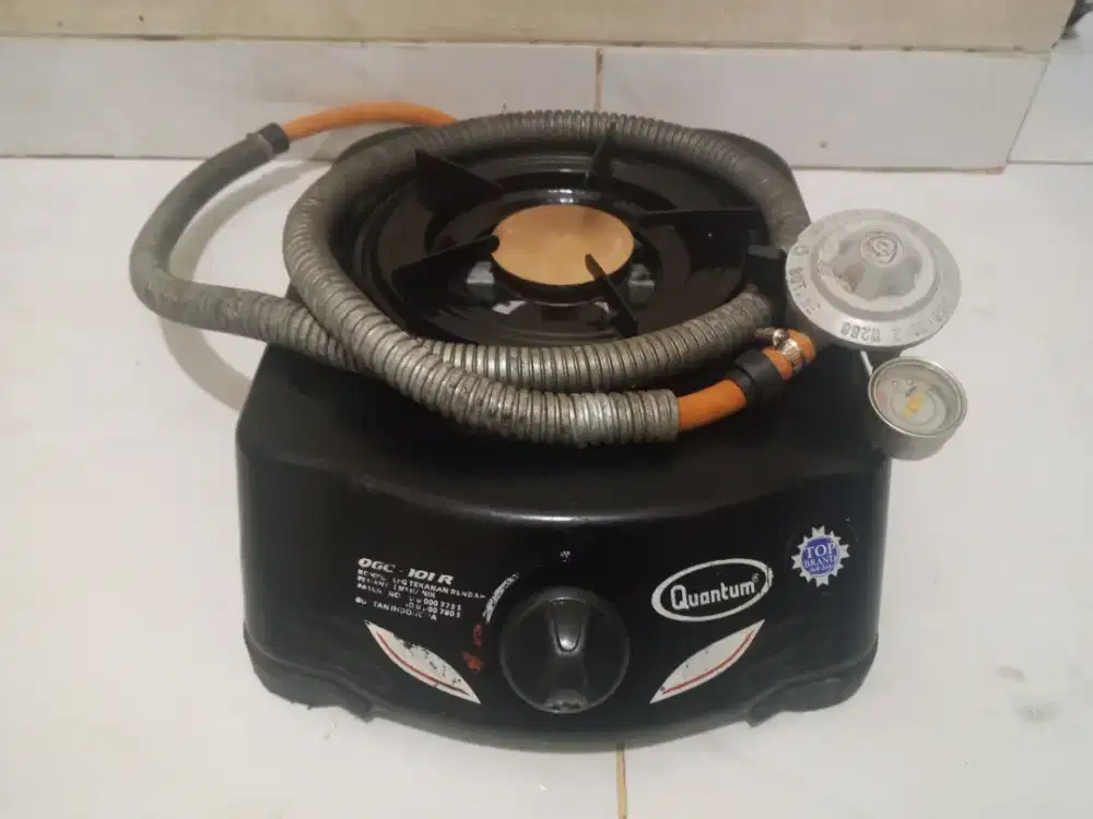 Kompor gas Quantum 1 tungku + selang regulator