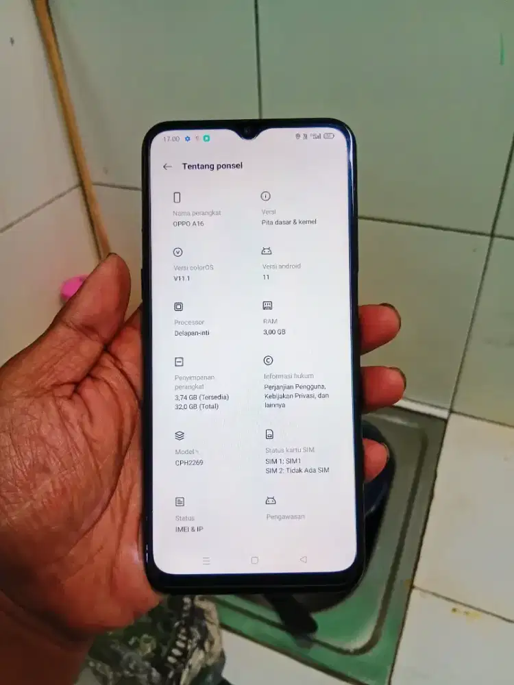 oppo a16 3/32 jual butuh
