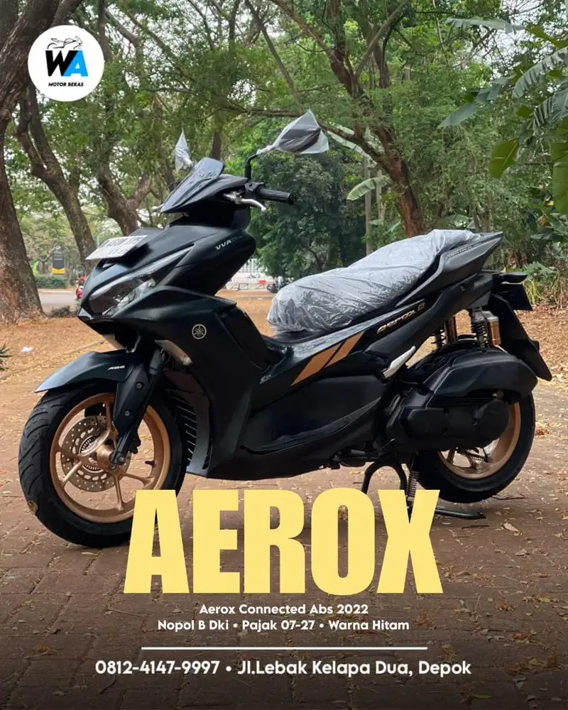 Cash/Kredit Yamaha Aerox Connected Abs Tahun 2022
